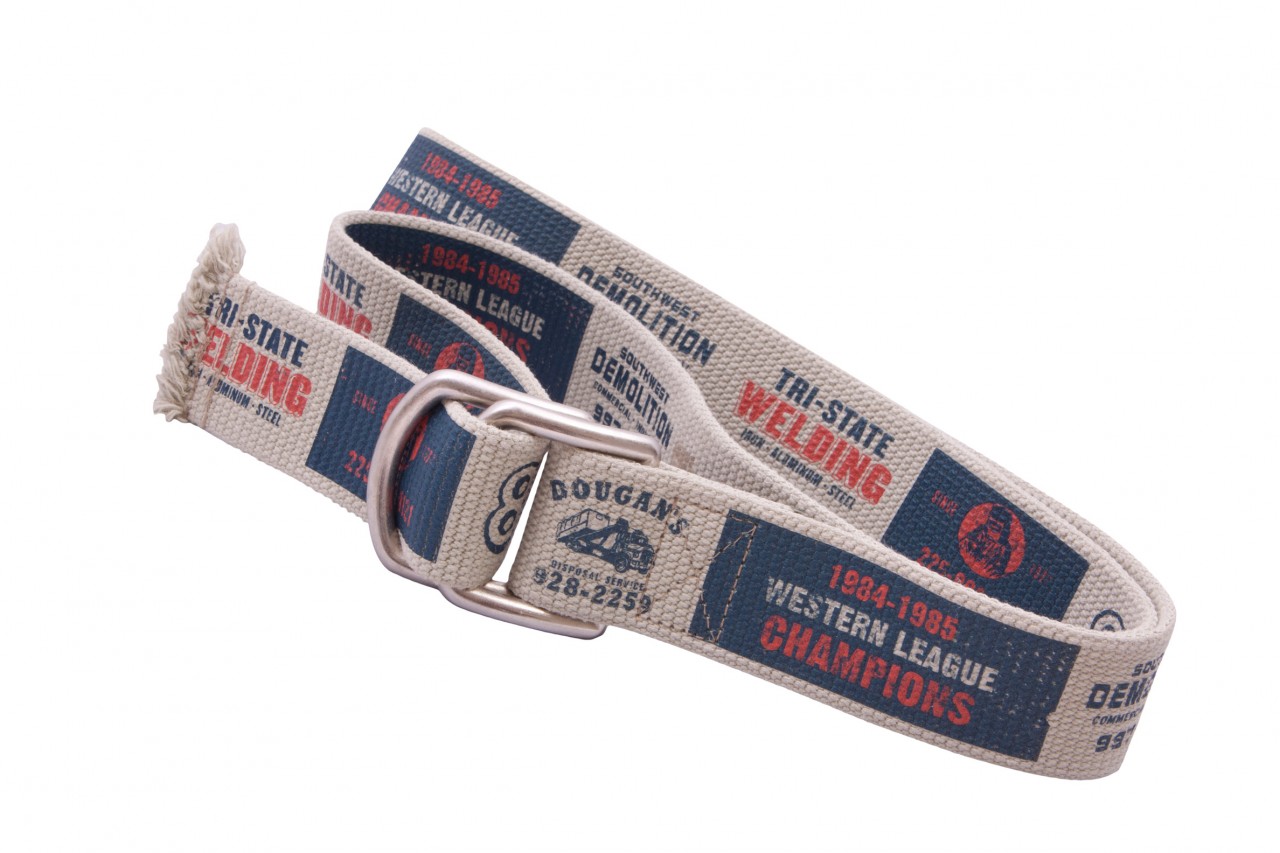 Tan bing D Ring Belt with Print