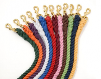 Cotton back braided leads with bolt snaps