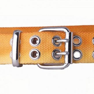 LR Orange Tie Dye and Nickel Buckle Belt