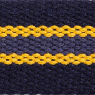 56BS Navy Multi Heavy Weight Cotton Webbing