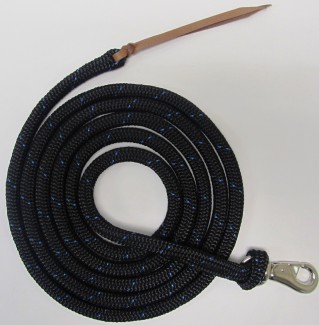 HTL Black/Blue Horse Training Lead Polyester