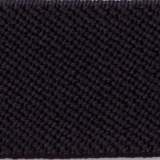 970 Black Polyester Woven Elastic