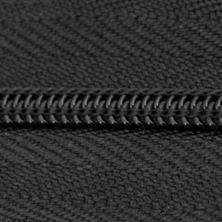 ZPR Black Polyester Zipper Chain