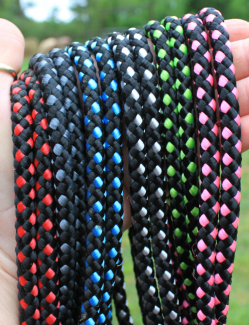 braided multi color ropes