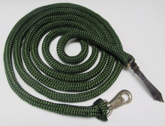 HTL Green/White Horse Training Lead Polyester