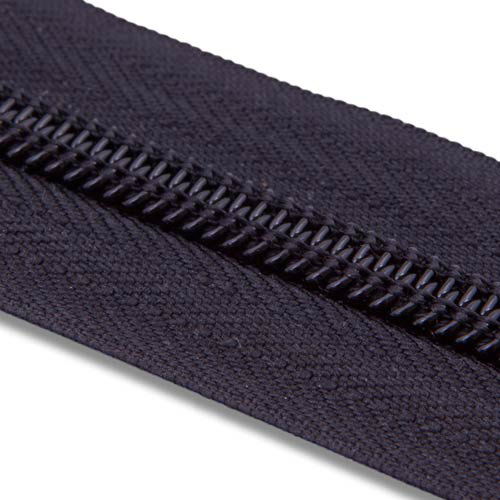 ZPR Black Polyester Zipper Chain