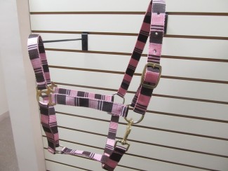 Horse Halter Poly Pro Pink Check