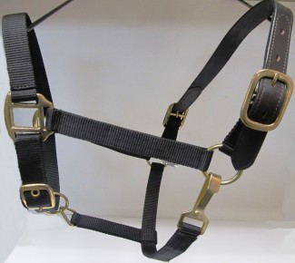 HH Black Breakaway Horse Halter Polypropylene 