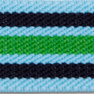 970 Aqua Multi Polyester Elastic