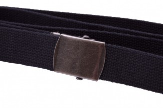 Basic Black Webbing Belt