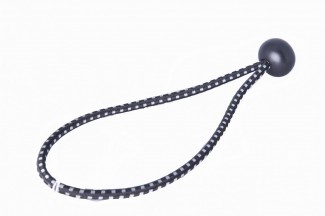 Black and White Elastic Cord Strap with Black Plastic Lock