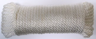 White rolled up rope