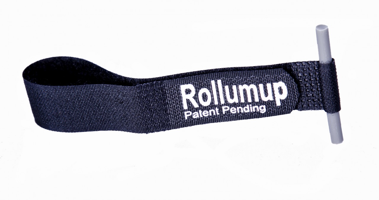 Hook and Loop Strap Black Polyester National bing Products